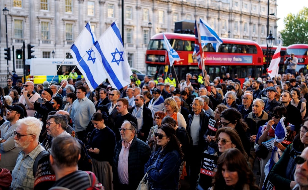Protestas antiterrorismo en Reino Unido. (30/04/2026). Foto: EFE