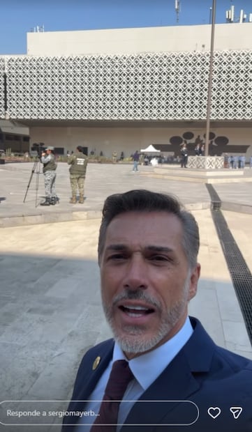 Sergio Mayer regresó a San Lázaro. Foto: Instagram.