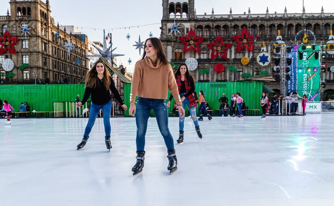 Si aún no has podido patinar en la pista del Zócalo podrás hacerlo este día / Foto: Cortesía Glice