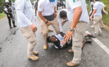 Intentan frenar de nuevo caravana de migrantes en Chiapas