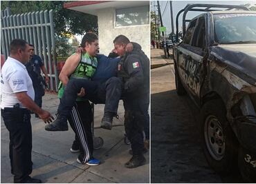 Volcadura deja 9 policías lesionados en Lázaro Cárdenas, Michoacán