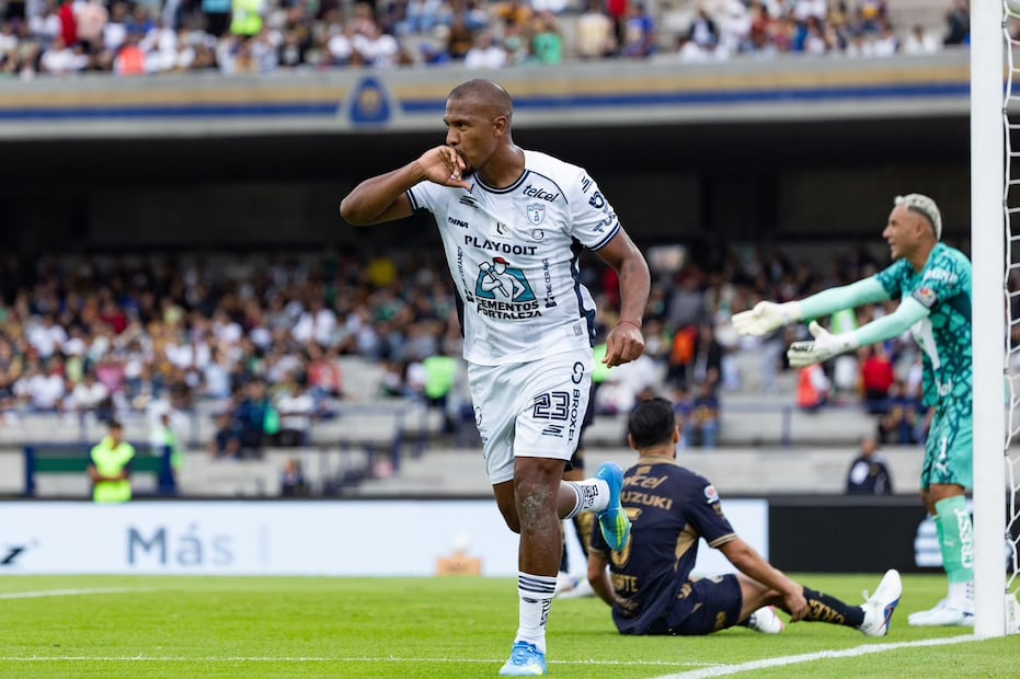 Pachuca en festejo de gol, durante la fase regular del torneo Apertura 2026 de la Liga MX - Foto: Hugo Salvador | EL UNIVERSAL