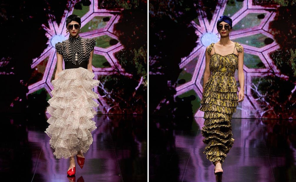 El estampado en la colección "La memoria de las flores". Foto: Cortesía Intermoda