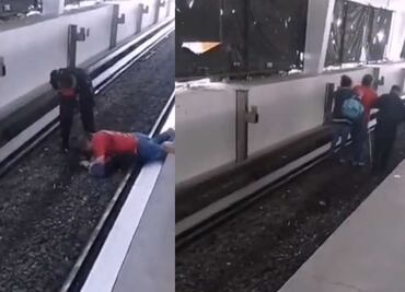 Hombre ciego cae a las vías de Indios Verdes de Línea 3 del Metro, VIDEO
