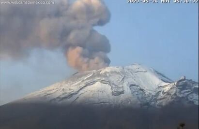 ¿Cómo amaneció hoy, miércoles 24 de mayo 2023, el Popocatépetl?