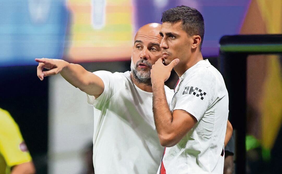 Josep Guardiola y su equipo son favoritos para el duelo de hoy. Foto: Alex Grimm / AFP