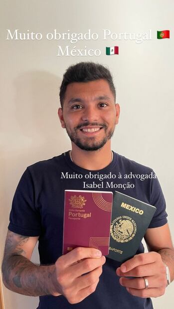Jesús 'Tecatito' Corona recibe pasaporte portugués