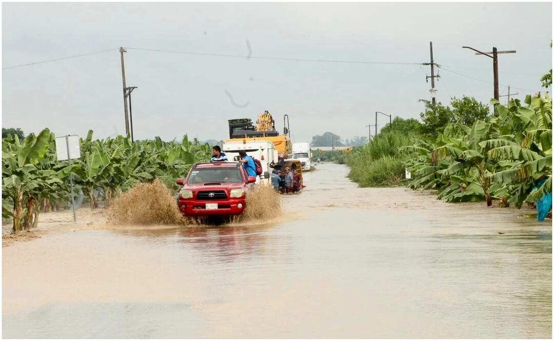 Así luce Tabasco por el paso de la Tormenta Tropical “Nadine” este 19 de octubre de 2024. Foto: Especial