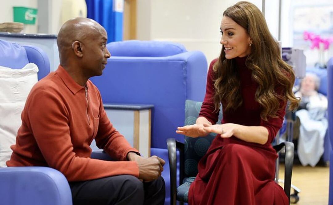 La princesa de Gales, Catalina, visitó este martes la clínica Royal Marsden Hospital, en el barrio de Chelsea. Foto: X @middletonbrasil