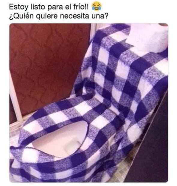 Memes por el frente frío. Foto: Redes sociales