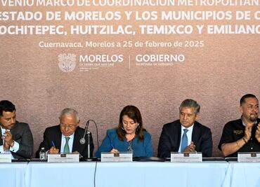 Gobierno de Morelos y municipios que concentran mayores índices delictivos firman convenio; buscan reforzar seguridad