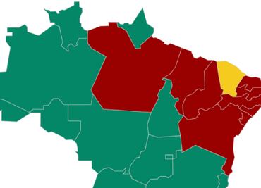 Elecciones en Brasil: el mapa que muestra la división en dos del país