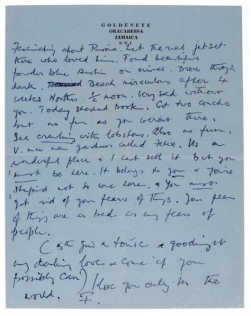 Las cartas sadomasoquistas del autor de James Bond a su "pequeña cerdita", a subasta