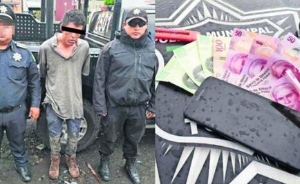 Policías rescatan de linchamiento a presunto asaltante de taxista en Edomex