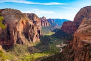 View from Angels Landing, Zion National Park, Utah /iStock/ evenfh