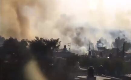 Captan momento exacto de la explosión de un polvorín en Tultepec