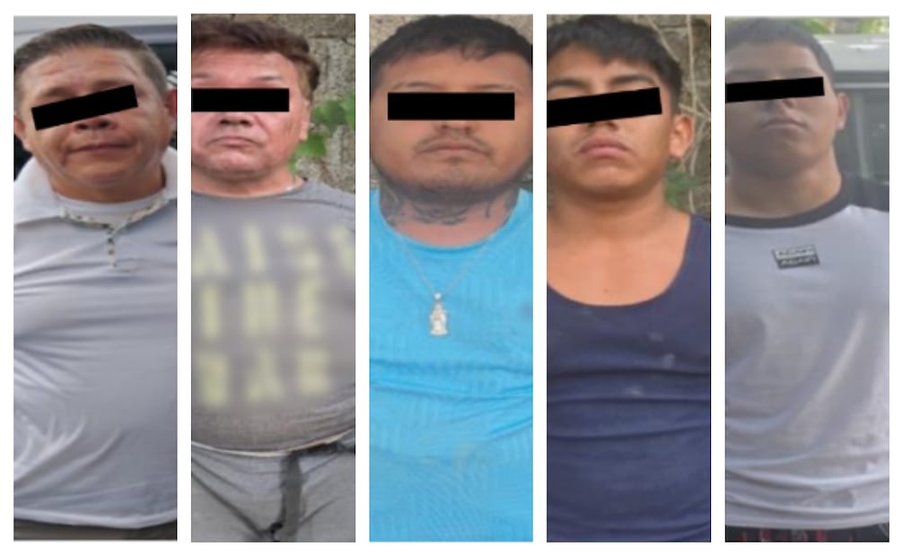 Los detenidos están acusados de extorsión e intento de despojo de inmueble en Iztacalco. Fotos: Especiales.