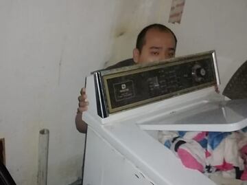 Localizan a hombre "desaparecido"; estaba detrás de la lavadora de su casa