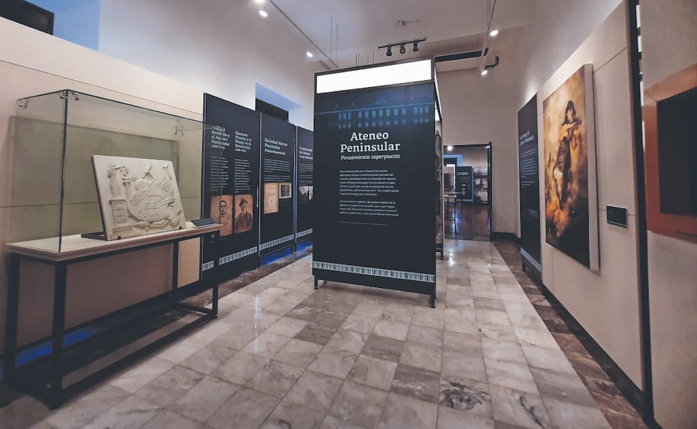 En las primeras tres salas del recinto se exhibe Ateneo peninsular. Pensamiento superpuesto. Foto: Frida Juárez/ EL UNIVERSAL