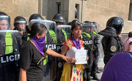 "Vine a representar a mis hermanas indígenas", dice en marcha feminista
