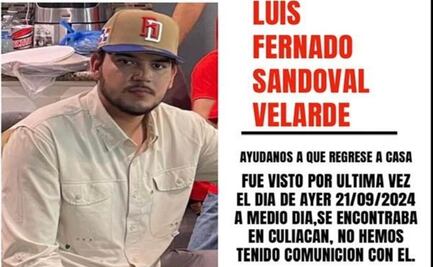 Hijo de exalcalde de San Ignacio desaparece en la capital de Sinaloa