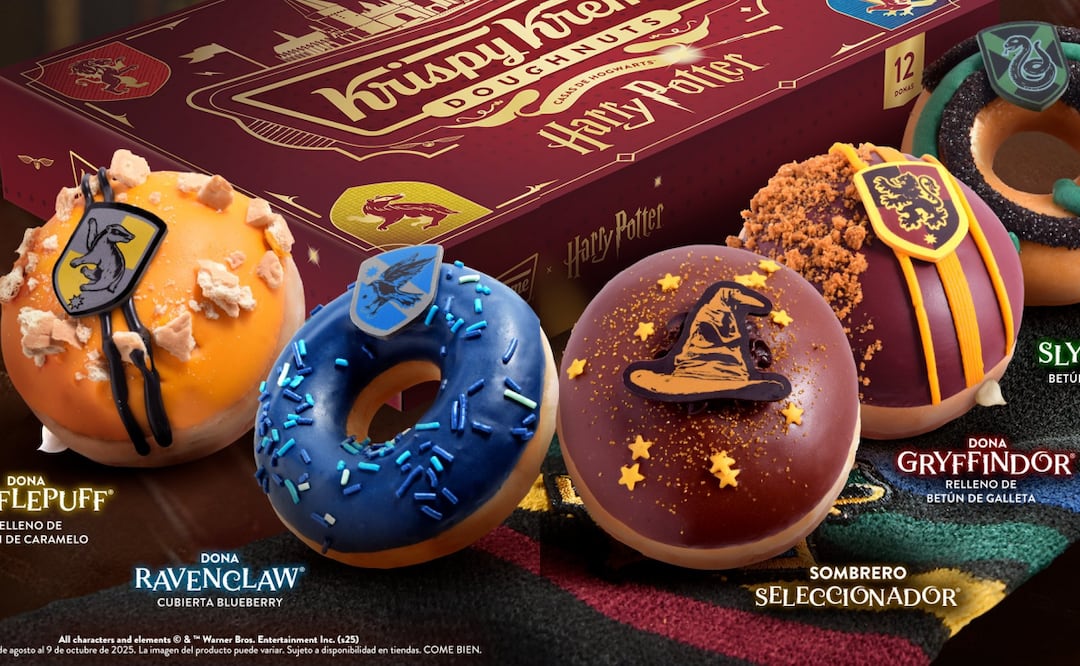 Krispy Kreme lanza donas inspiradas en el mundo de Harry Potter. Foto: Krispy Kreme México