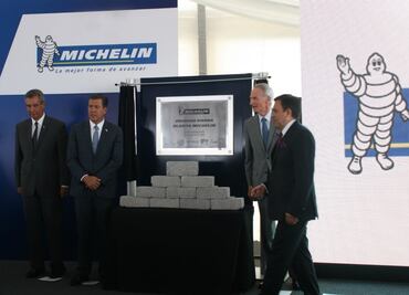 Michelin coloca primera piedra de planta en  Guanajuato