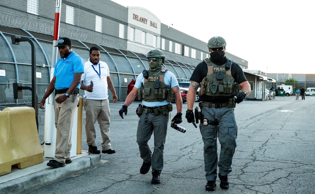 Centro de detención migratoria Delaney Hall, operado por ICE y administrado por GEO Group en Newark, Nueva Jersey. Foto: EFE