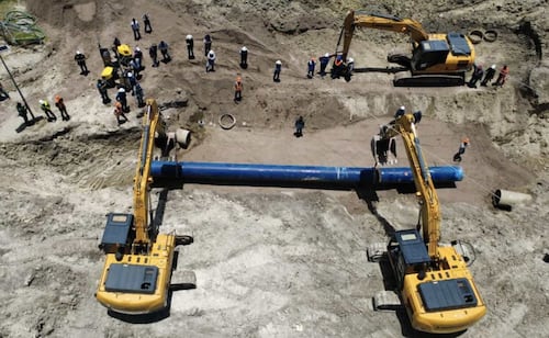 Aqueduct Accident Leaves Half of Ciudad Victoria Without Water; Tanker Distribution Activated