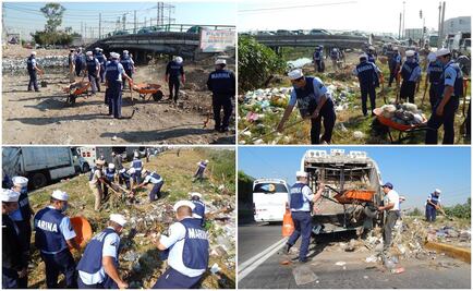 Semar remueve 15 tons de basura de río de los Remedios 