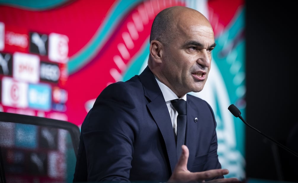 Roberto Martínez, DT de Portugal, durante  una conferencia de prensa. FOTO: EFE