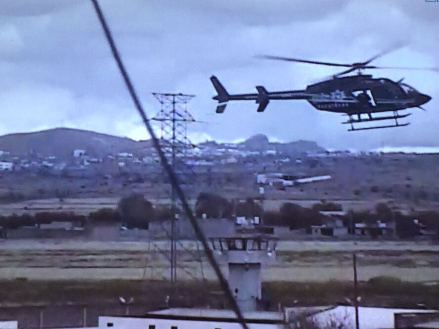 Aspecto del operativo en el penal de Cieneguillas. Especial