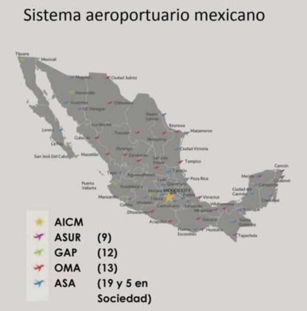 Cuántos aeropuertos hay en México