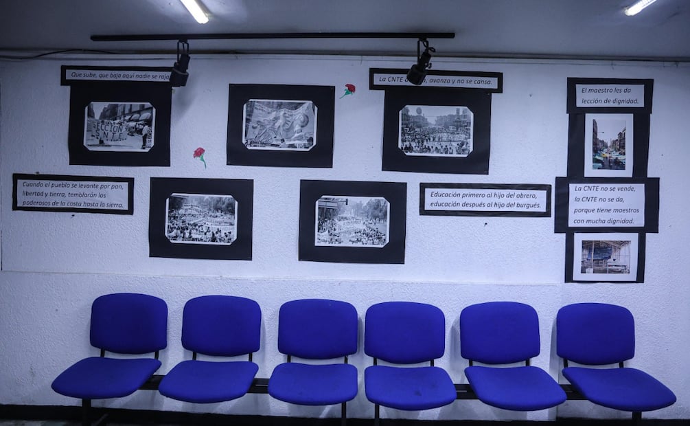 La matríz del PCM se ubica dentro de la sede nacional de la Coordinadora Nacional de Trabajadores de la Educación (CNTE), en la Ciudad de México. Foto: Gabriel Pano