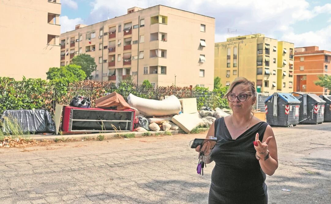 El barrio italiano de Tor Bella Monaca es uno de los más impactados por el crimen en Italia, un país donde ha crecido la presencia del narcotráfico. Foto: Alessandra Tarantino. AP