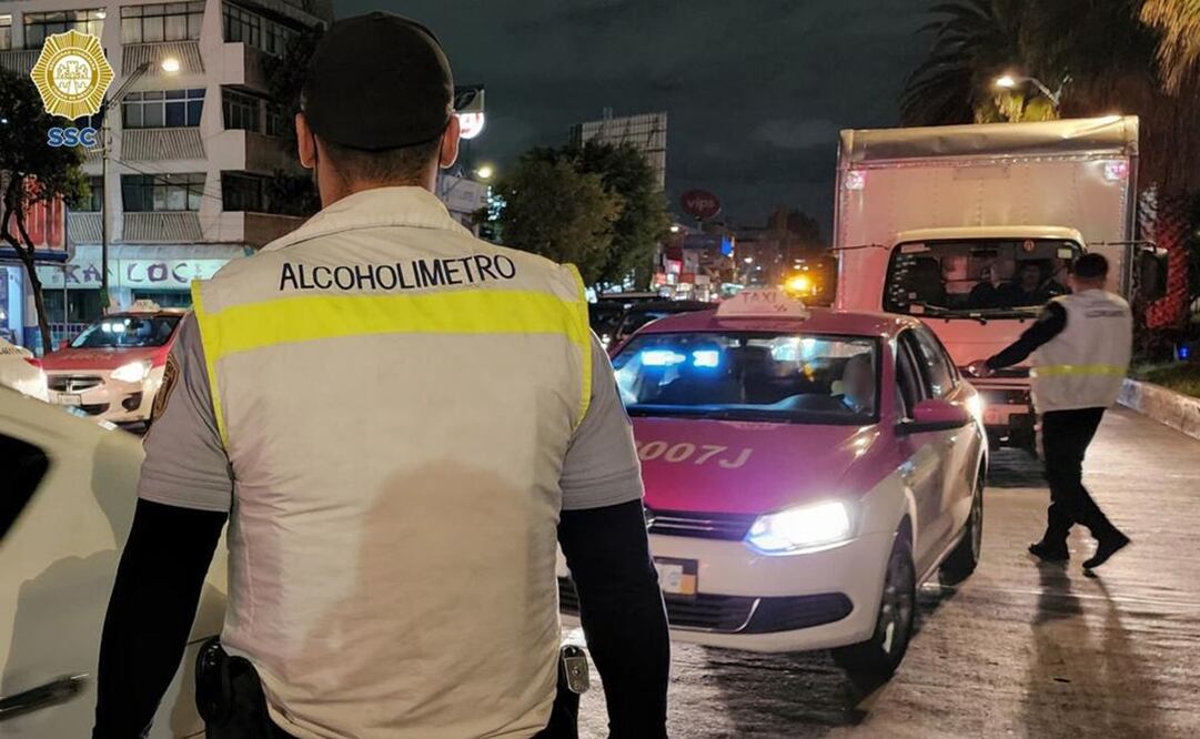 Alcoholímetro CDMX. Foto: SSC