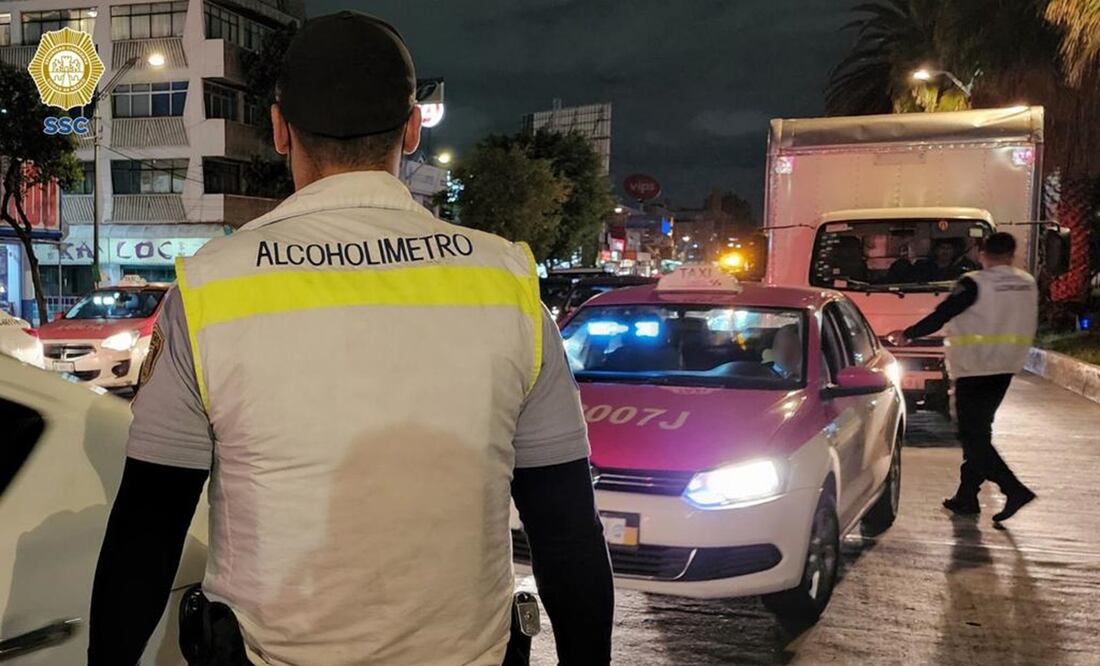 La Ciudad de México refuerza el operativo "Conduce Sin Alcohol" durante fiestas decembrinas. Foto: Archivo