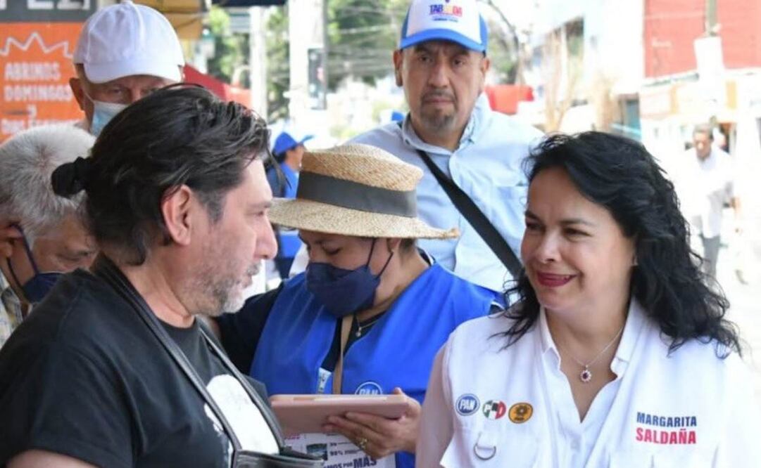 Candidata de la coalición Va X La CDMX a la alcaldía Azcapotzalco, Margarita Saldaña. Foto: Especial