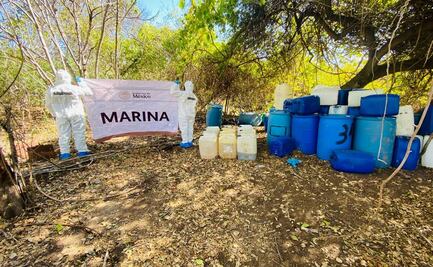 Semar y la FGR desmantelan otro narcolaboratorio de “El Mayo” en Sinaloa; destruyen equipos y precursores químicos