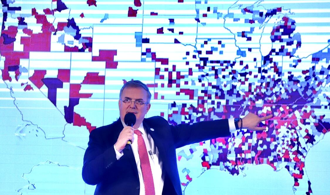 El canciller Marcelo Ebrard negó que México sea el origen de la crisis por consumo de fentanilo y que los traficantes sean mexicanos, como señaló el senador republicano Lindsay Graham. Foto: Berenice Fregoso