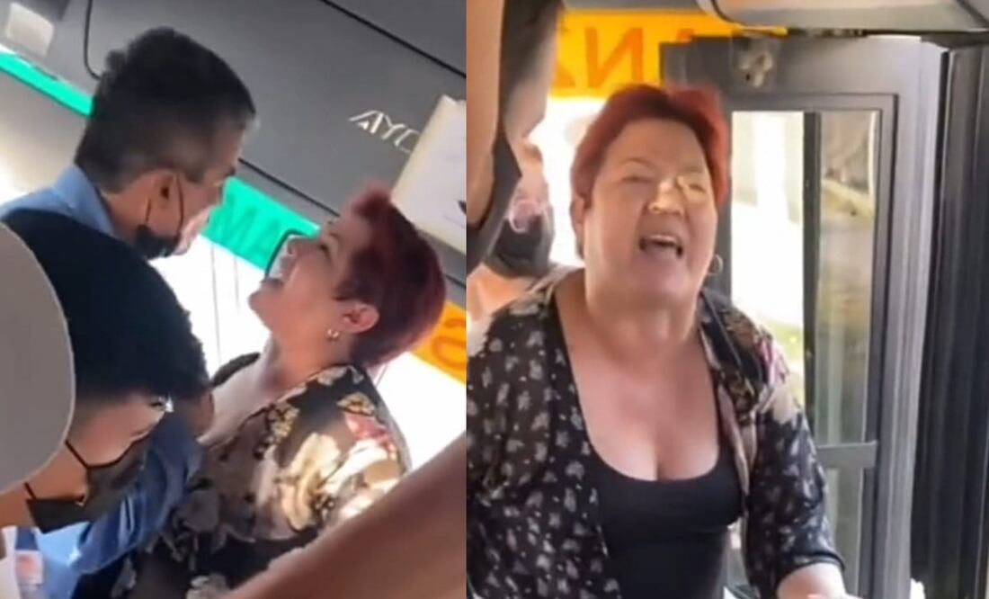 La mujer se negó a bajarse del camión e insultó a los pasajeros. Foto: Captura de pantalla tomada de TikTok @marianomedinaornelas