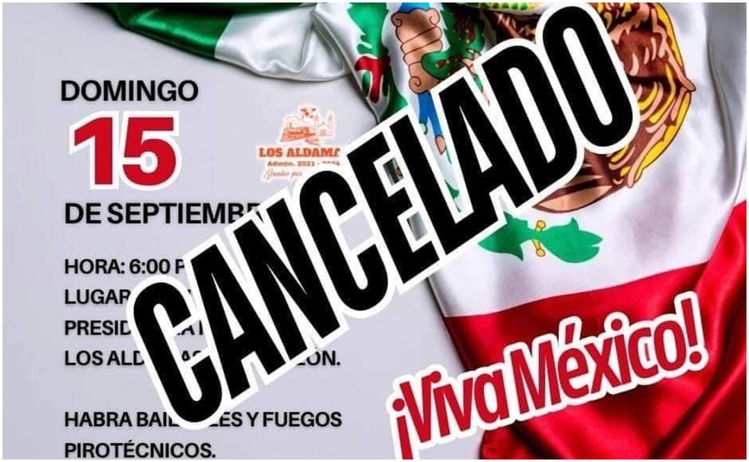 Los festejos patrios fueron cancelados en Aramberri, Galeana, Iturbide, Zaragoza, Doctor Coss y Los Aldamas, además de Cadereyta, que forma parte de la periferia de Nuevo León. Foto: Especial