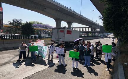 Liberan Periférico Norte; personal médico del IMSS-Bienestar exige nombramientos y basificación en Naucalpan