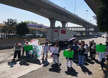 Liberan Periférico Norte; personal médico del IMSS-Bienestar exige nombramientos y basificación en Naucalpan