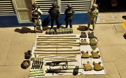 Aseguran arsenal y vehículo con reporte de robo en Coyame, Chihuahua; no hay detenidos