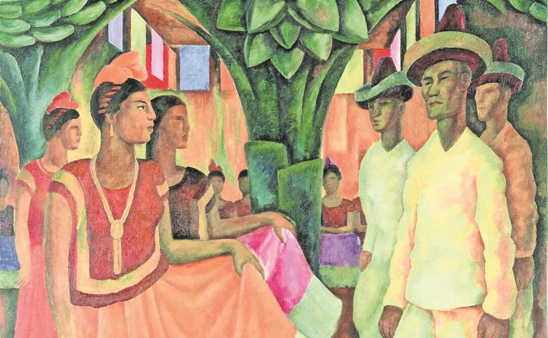 "Baile en Tehuantepec", de Diego Rivera. Foto: EFE
