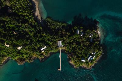 El encantador hotel escondido en una isla privada de Panamá