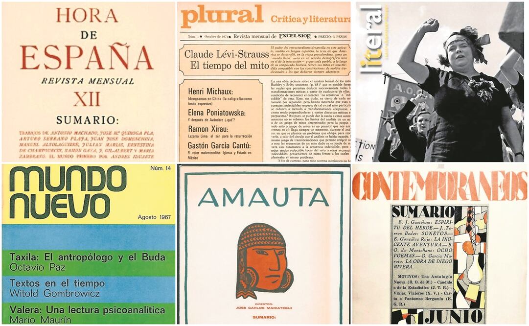 Péndola hace la historia de revistas como Hora de España, Plural, Literal, Mundo Nuevo, Amauta, paréntesis, Contemporáneos, Sur y Letras Libres. Foto: Especial
