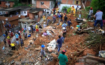 Suman 21 muertos por fuerte temporal de lluvias en Sao Paulo