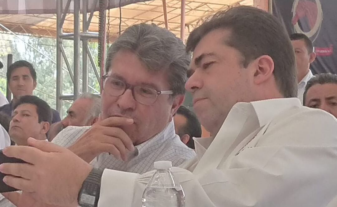 El senador Pedro Haces Barba y Ricardo Monreal (Foto: Especial)